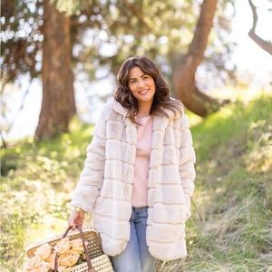 Jillian Harris x Joe Fresh Fur Jacket